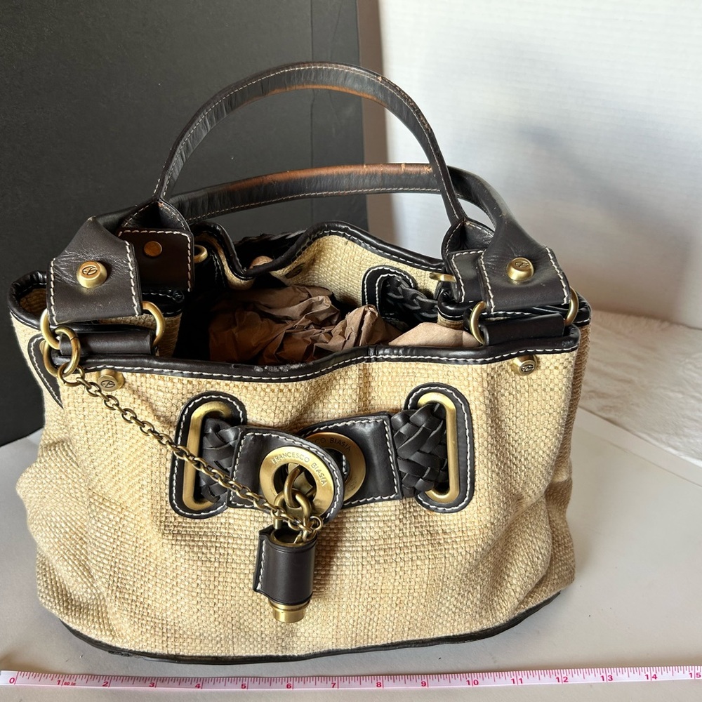 Stylish Tan and Black Women's Handbag